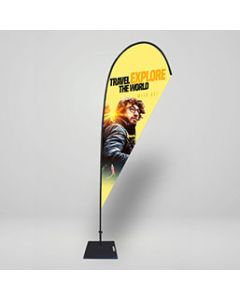 Large Size Hero Teardrop Flag