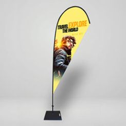 Large Size Hero Teardrop Flag