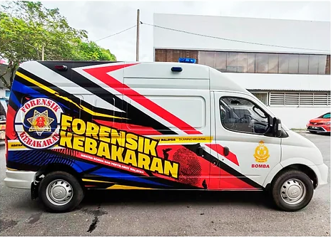 Vehicle Wrap Forensik Kebakaran