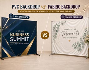 [PVC Backdrop vs Fabric Backdrop] Which Backdrop Material is Better for Events?
