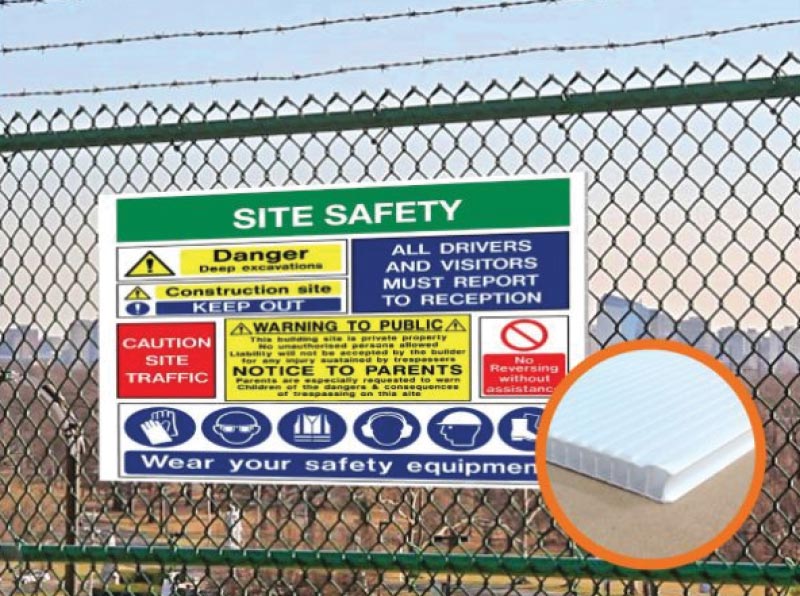 PP hollow board-PP hollow board printing-construction site signage