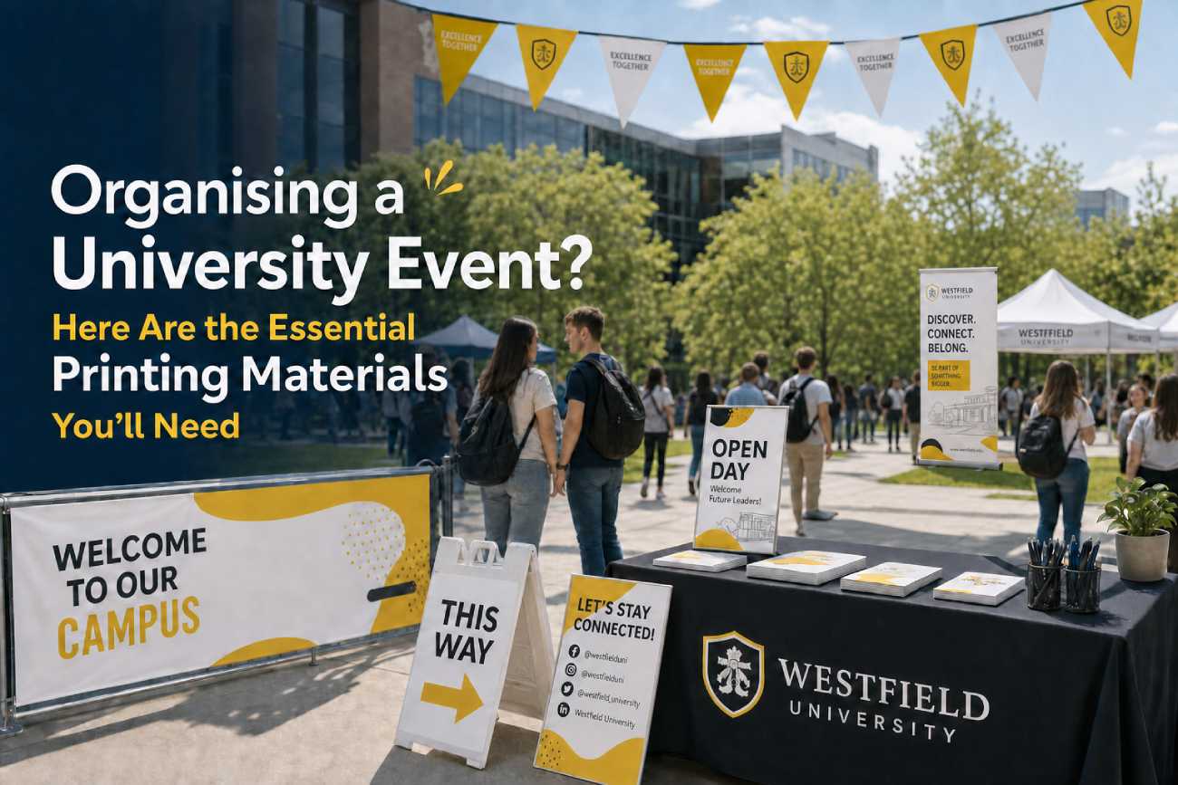 University event material-campus event printing material-bunting printing