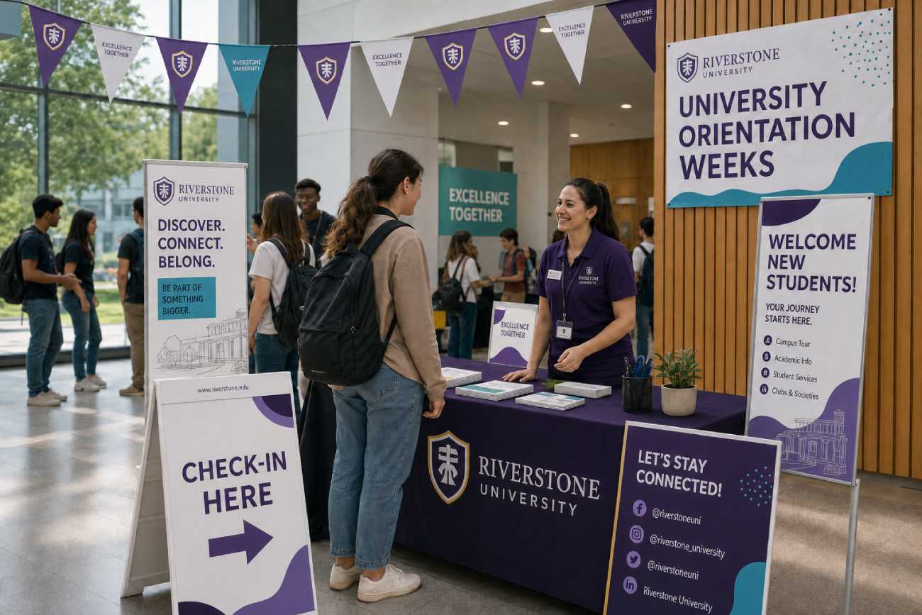 University event material-bunting printing-Orientation Weeks