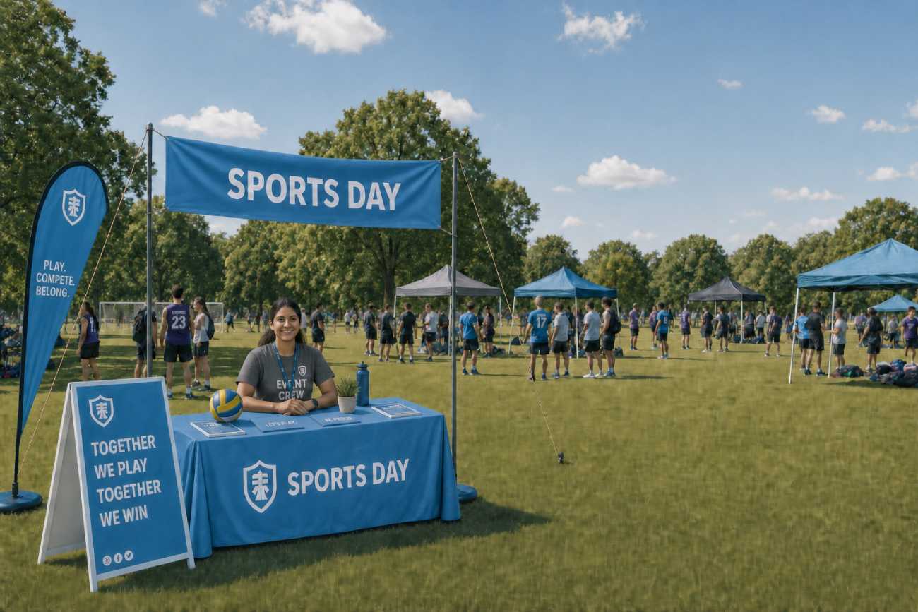 University event material-Teardrop flag-Sports day material