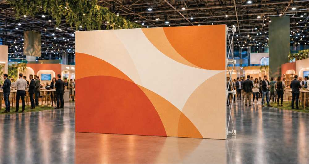Exhibition booth material-Tension fabric backdrop-Rigid foamboard