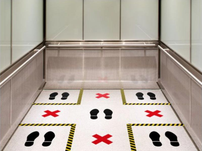 custom stickers-floor stickers-safe distance stickers
